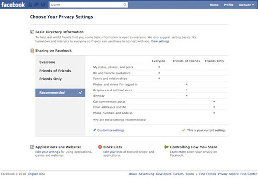 Facebook Announces New Privacy Features